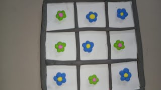 Simple and easy craft of TIK CROSS Game with clay | TIK CROSS Game screenshot 4