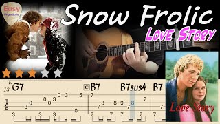 💗Snow Frolic - Love Story 💗Acoustic Fingerstyle Guitar Tutorial - Tabs&Chords