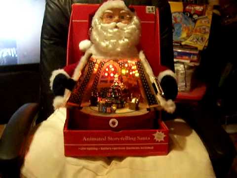 Animated Santa Storyteller Twas the Night Before Christmas - YouTube