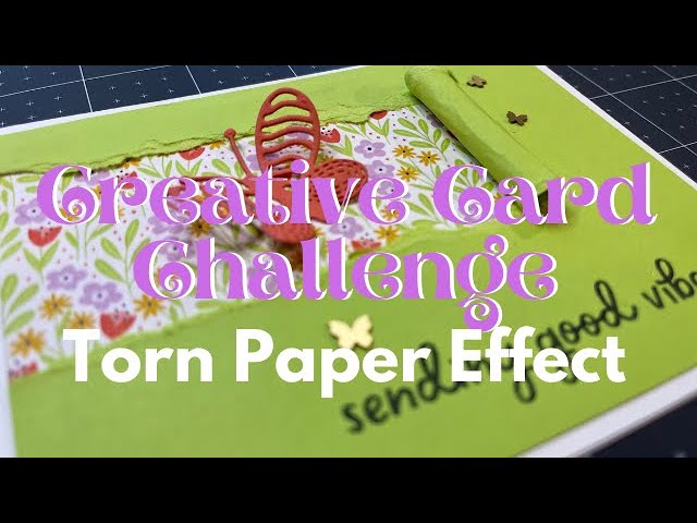 Tear/tearing Ruler: Torn paper edge- Part 1 Tutorial. DIY 