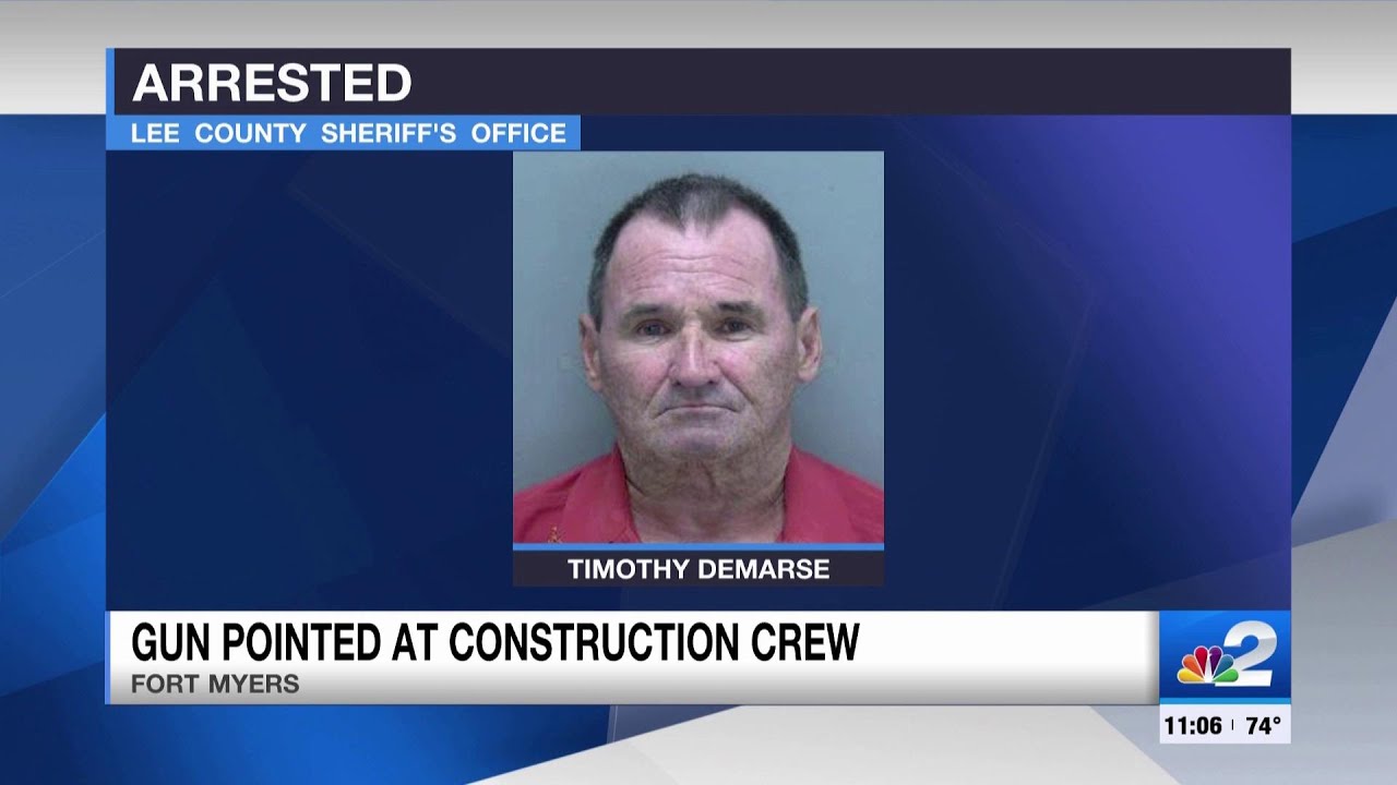 Fort Myers man arrested after pointing gun at construction workers ...