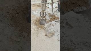 Digging holes and shaking the soil
