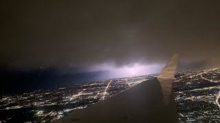 American Eagle flight 6132 Chicago(ORD) to La Crosse(LSE) on a CRJ-200 with Lightning!