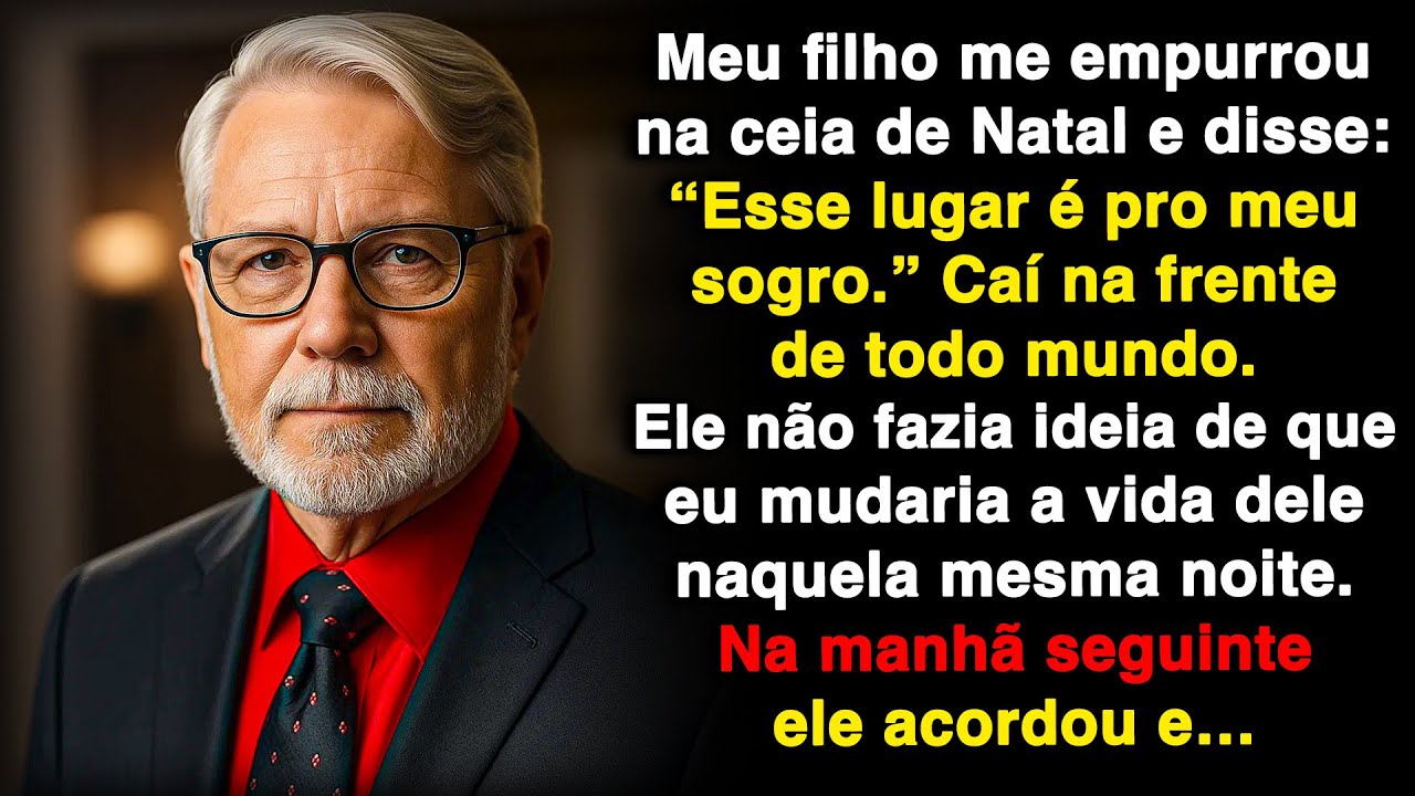 Meu filho me empurrou da mesa de Natal e falou: 