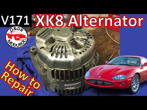 Jaguar XK8 Alternator how to repair,. Symptoms, causes of failure, component numbers V171 XKR X100
