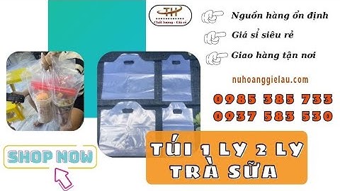 Túi 1 ly 2 ly trà sữa giá sỉ TPHCM | Túi đựng ly