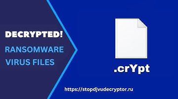 How to Decrypt .crYpt Virus Files and Recover Encrypted Files with STOP DJVU Decryptor