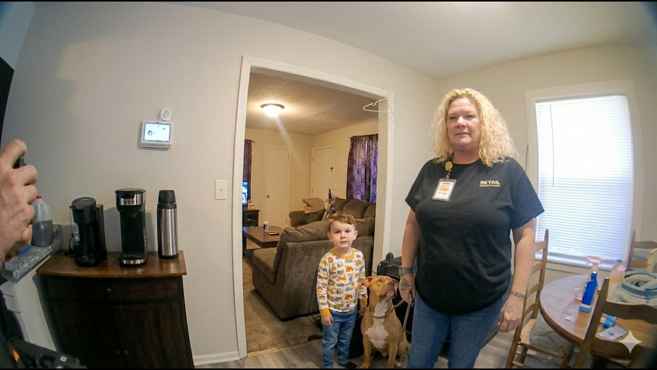 Police rescue a mother and child from a 