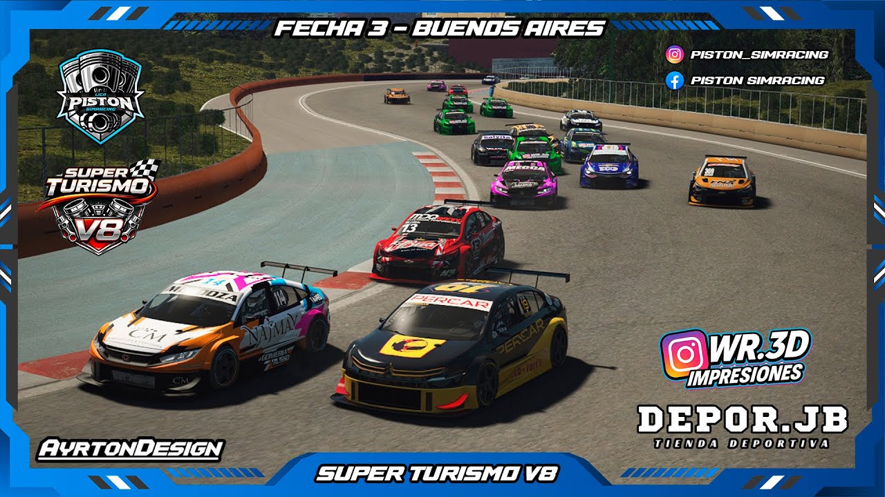I Piston Simracing I Super Turismo V8 I FECHA 3 I Buenos Aires I