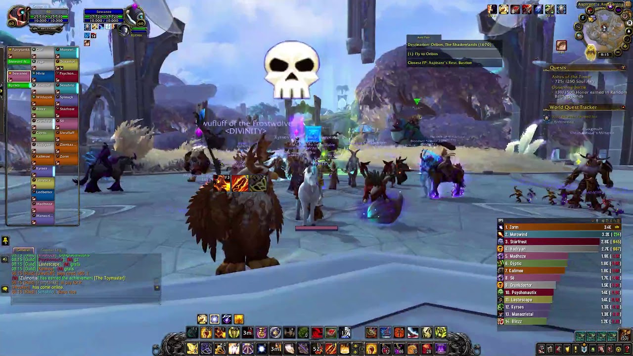 D I V I N I T Y Shadowlands Bastion Rare Mount kill NA Bleeding