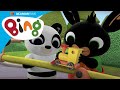 Bings un Pando laukumiņā spēlējas ar Binga rotaļu vilcieniņu | Bings Latviski