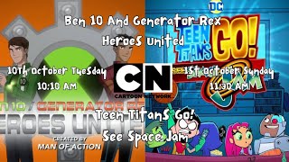 Ben 10 And Generator Rex Hu And Teen Ans Go See Space Jam In Hindi Cartoon Network Promo