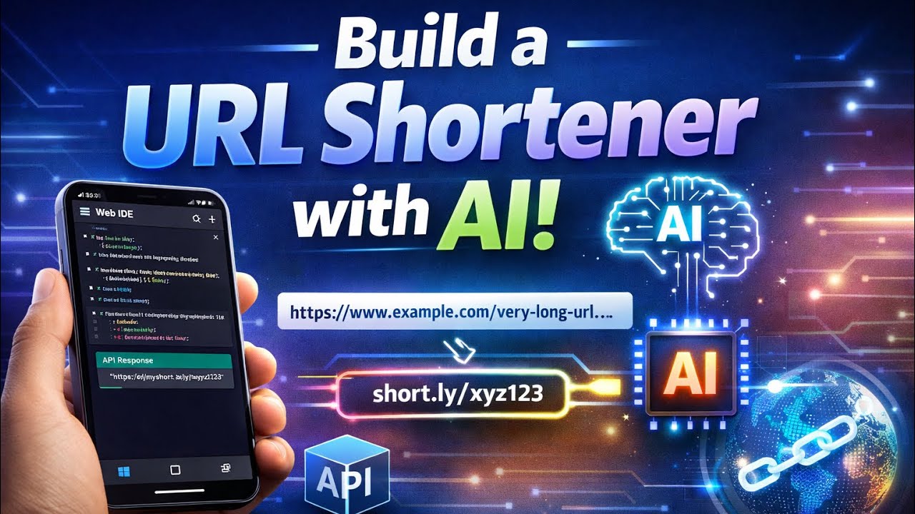 Build a URL Shortener with AI on Your Phone (Full Step-by-Step Tutorial)