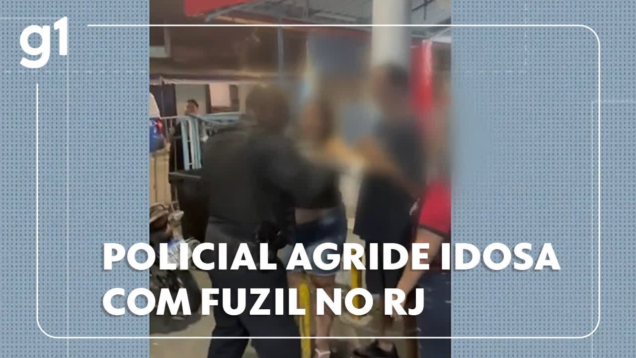 Idosa é agredida com coronhada de fuzil por policial militar no Rio de Janeiro