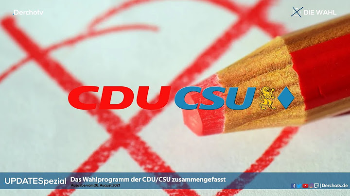 Das Wahlprogramm der CDU/CSU zusammengefasst | UPDATESpezial vom 28.08.21