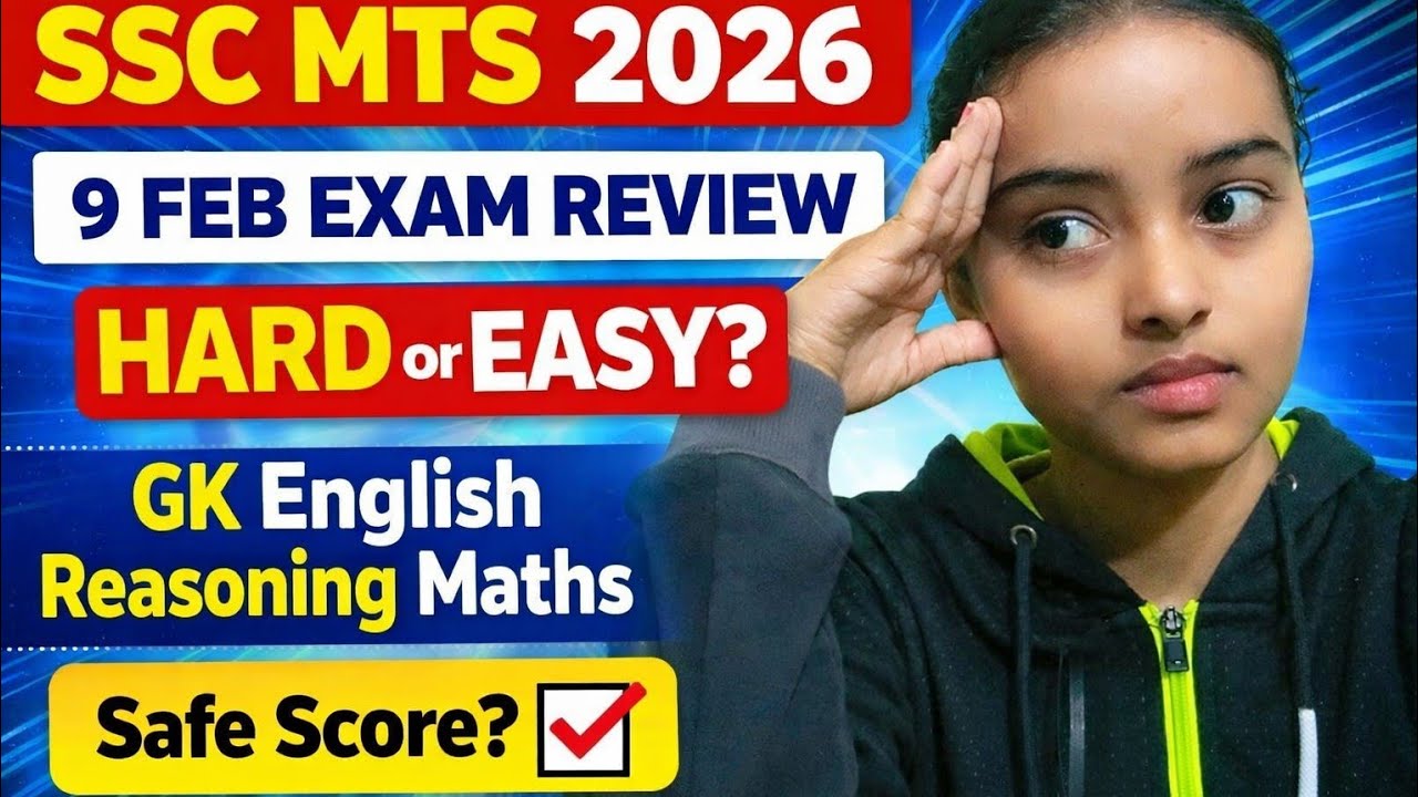 SSC MTS 2026 9 feb paper review 😰