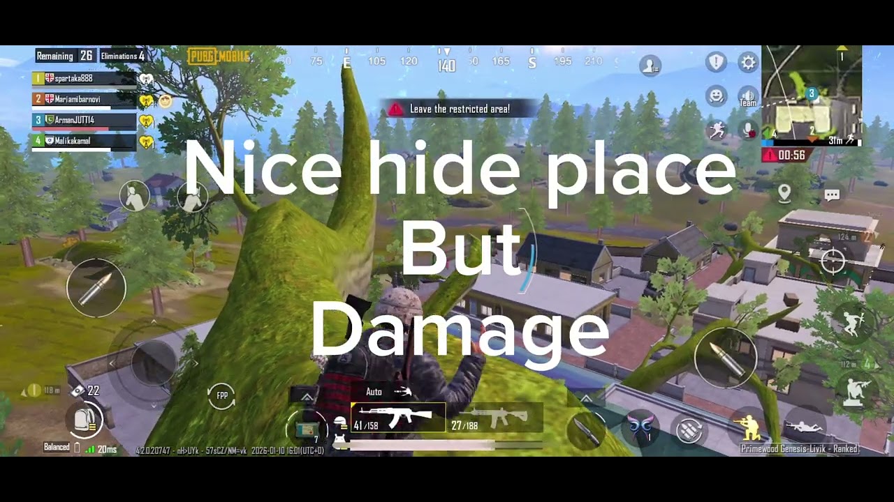 Playing PUBG mobile groot x winx edition while out with dad but no voice