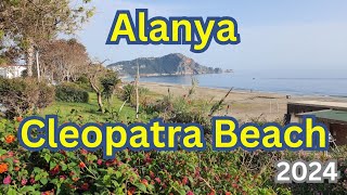 🇹🇷Cleopatra Beach, Alanya. Walking tour. Spring 2024  Reconstructions