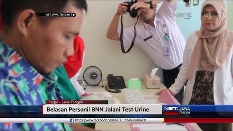 NET JATENG - TES URIN NARKOBA
