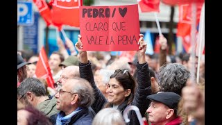 La Ejecutiva del PSOE se ha unido a la militancia al grito de "Pedro se queda" | La 7