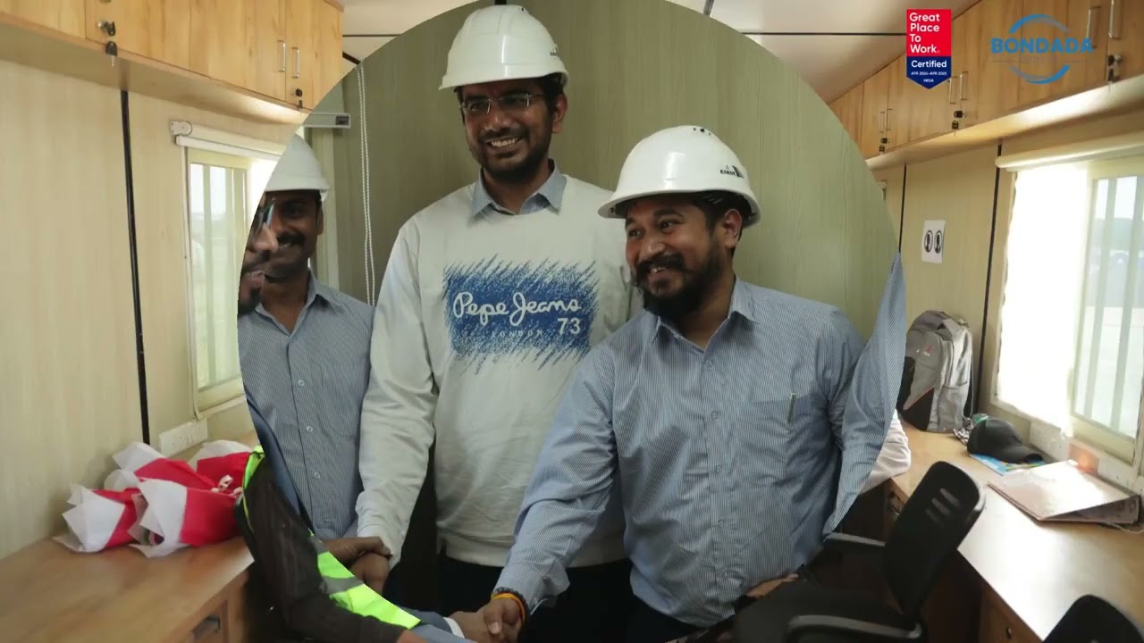 bondada group CMD in khavda kachchh site visit