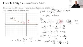 Algebra 2 - 9.3 General Angles