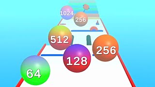 Ball Merge 2048 - Color Ball Run & Rush 4096 All Levels Gameplay 177-182 Android, Ios