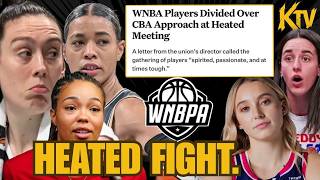 FIGHT! WNBPA at WAR with its OWN PLAYERS Caitlin Clark and YOUNG players WANT to PLAY VETS REFUSING