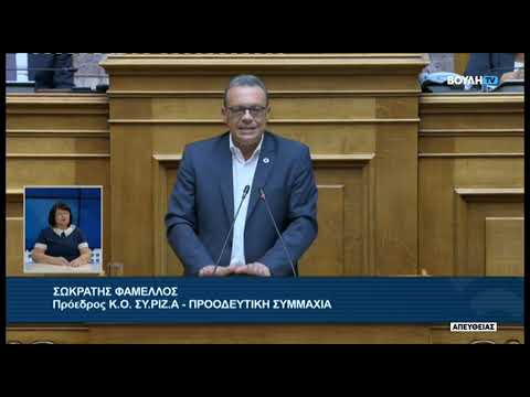 Σ.Φάμελλος (Πρ. Κ.Ο. ΣΥΡΙΖΑ) (Ενημέρωση του Σώματος σχετικά με τις πρόσφατες πυρκαγιές) (31/08/2023)