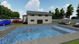 3D Pool Rendering Video