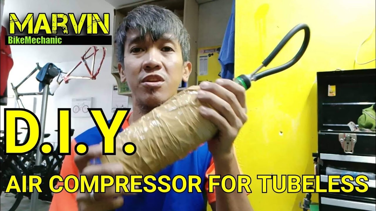 DIY AIR COMPRESSOR FOR TUBELESS TIRES YouTube
