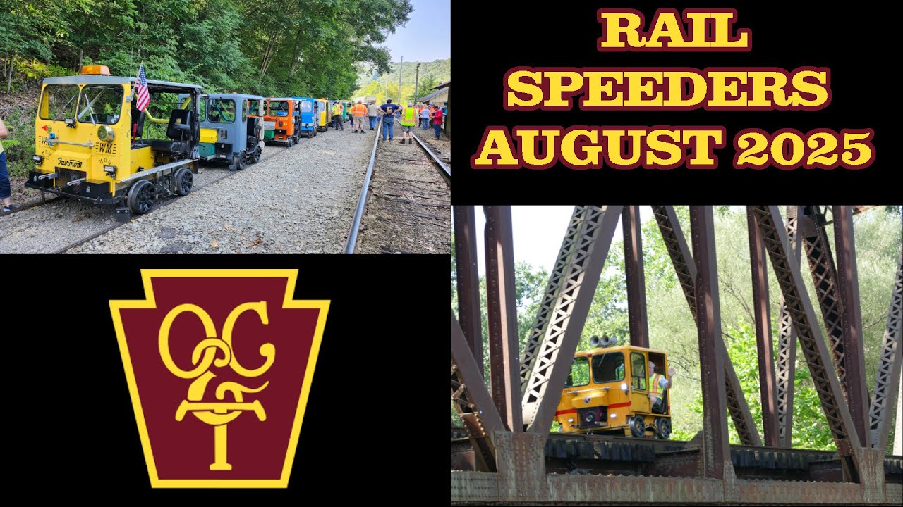 Rail Speeders on the Oil Creek & Titusville Railroad August 2025