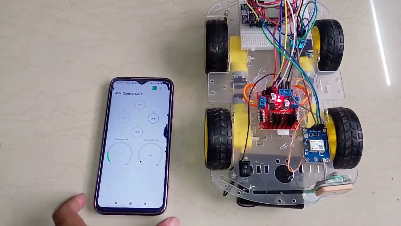 GPS Based WiFi Controlled Car using ESP32 | Smart Arduino IoT Project for Students