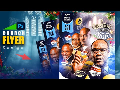 HOW TO DESIGN A CHURCH FLYER (ADVANCED PHOTOSHOP TUTORIAL)