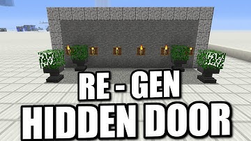 Minecraft PS4 - RE - GEN HIDDEN DOOR - Tutorial ( PS3 / XBOX / WII / PE )