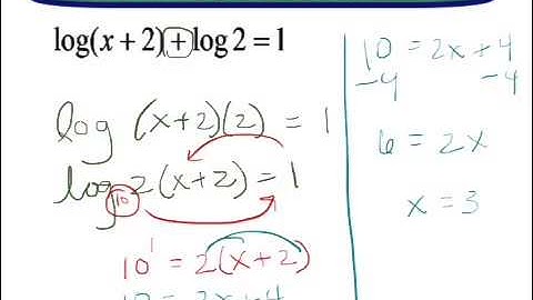 8.5 Properties of Logarithms Part 2 (solving equations)