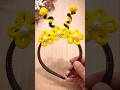 Pipe cleaner hairband easy craft ideas for kids #shortvideo #ytshorts #viralvideo #trending #craft