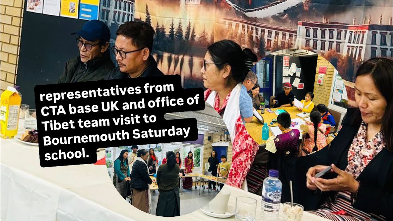 Representatives from Central Tibetan administration base Uk and office of Tibet team visit dairy 🙏