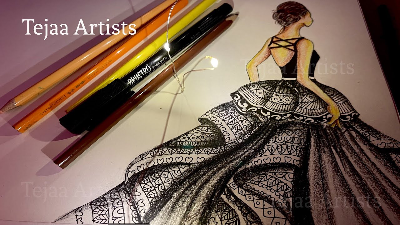 Beautiful Mandala Dress Part2 step by step for beginner