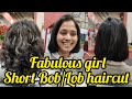 Fabulous girl short boblob haircut  client choice haircut full uploaddazzlerhairbeautyhub