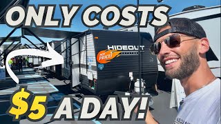 RVs are becoming affordable again! Camp in this for ONLY $5/day! 2024 Keystone Hideout 175BH