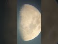 la luna desde el telescopio