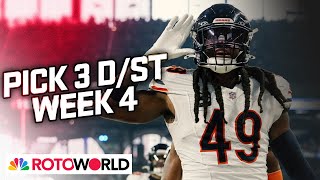 Bears, Dolphins, Chiefs lead Defense (D/ST) Start Em / Sit Em for Week 4 | Rotoworld | NFL on NBC