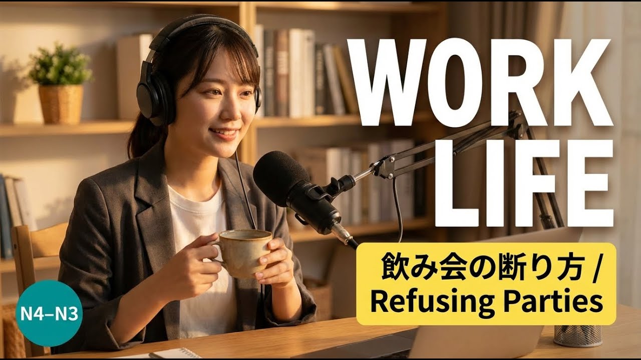 How to Refuse a Drinking Party in Japanese | Listening Practice (Podcast)