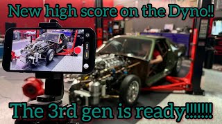 We laid down 2,103 rwhp with the green 3rd gen! New Dyno high score at the shop. Now it’s time race!