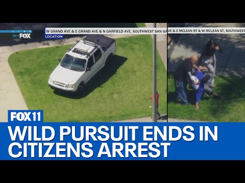 Police Chase: LAPD in pursuit of allegedly stolen vehicle