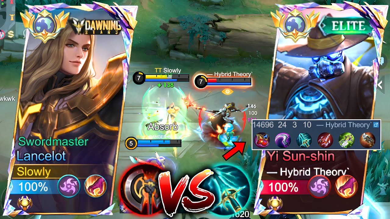 SUPER HARD GAME‼️GLOBAL LANCELOT VS PRO YI SUN SHIN | GAMEPLAY TOP GLOBAL LANCELOT - MLBB
