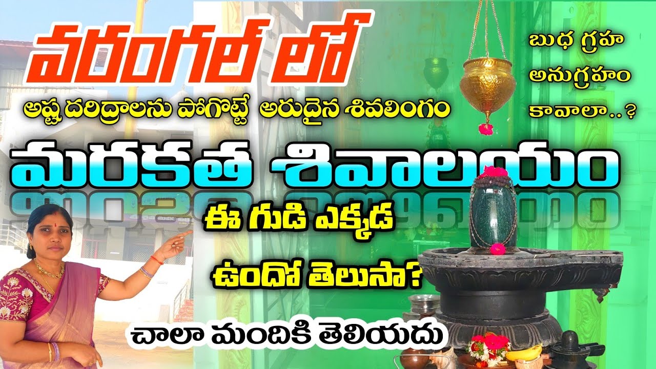 వరంగల్ లో శ్రీ అన్నపూర్ణ సమేత స్వర్ణ మరకత శివాలయం |  Swarna Marakata Shiva Lingam Temple | Warangal