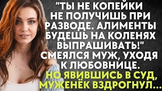 видео: Ты не копейки не получишь. Алименты будешь на коленях выпрашивать - смеялся муж, уходя к любовнице.. картинка: Ты не копейки не получишь. Алименты будешь на коленях выпрашивать - смеялся муж, уходя к любовнице..