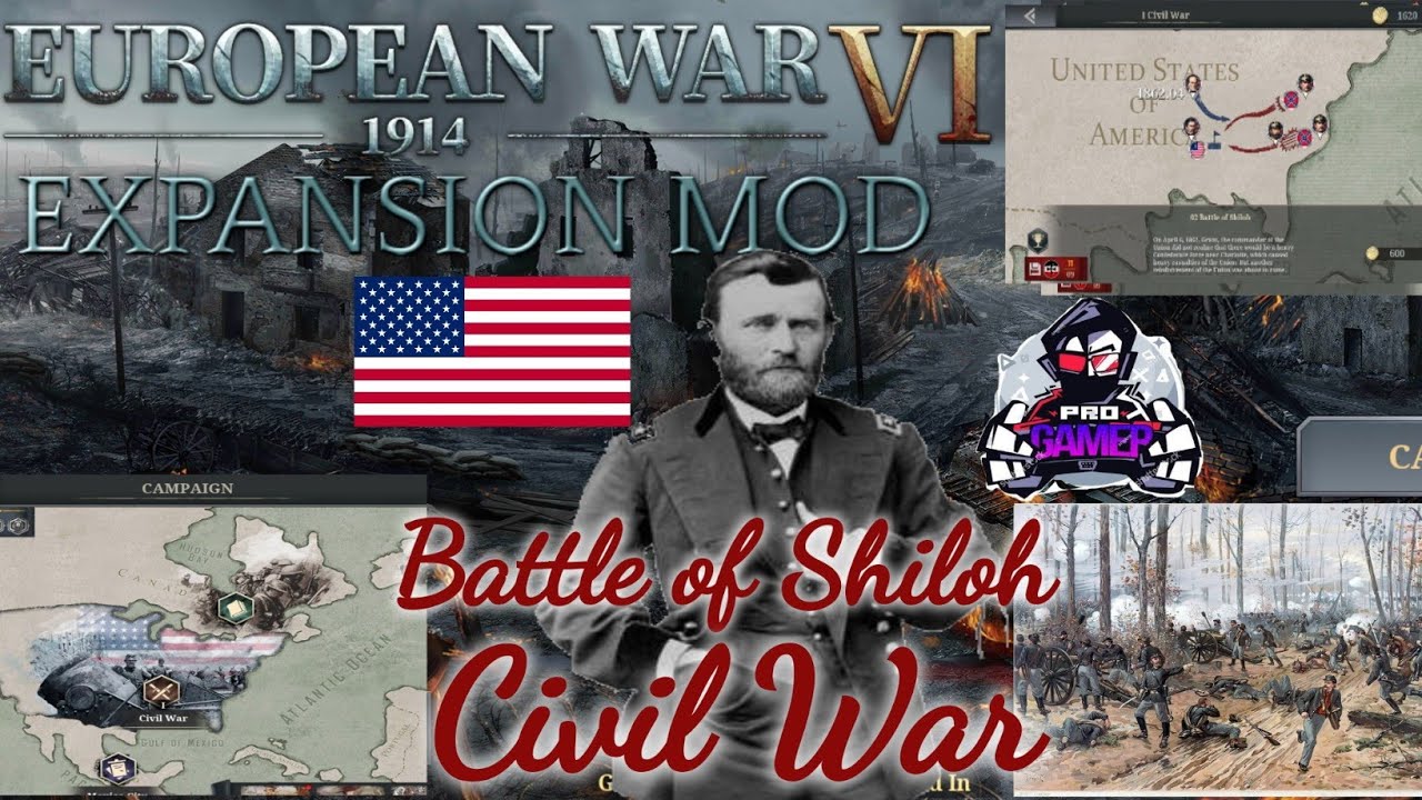 Battle of Shiloh Civil War European War 6 1914 MOD